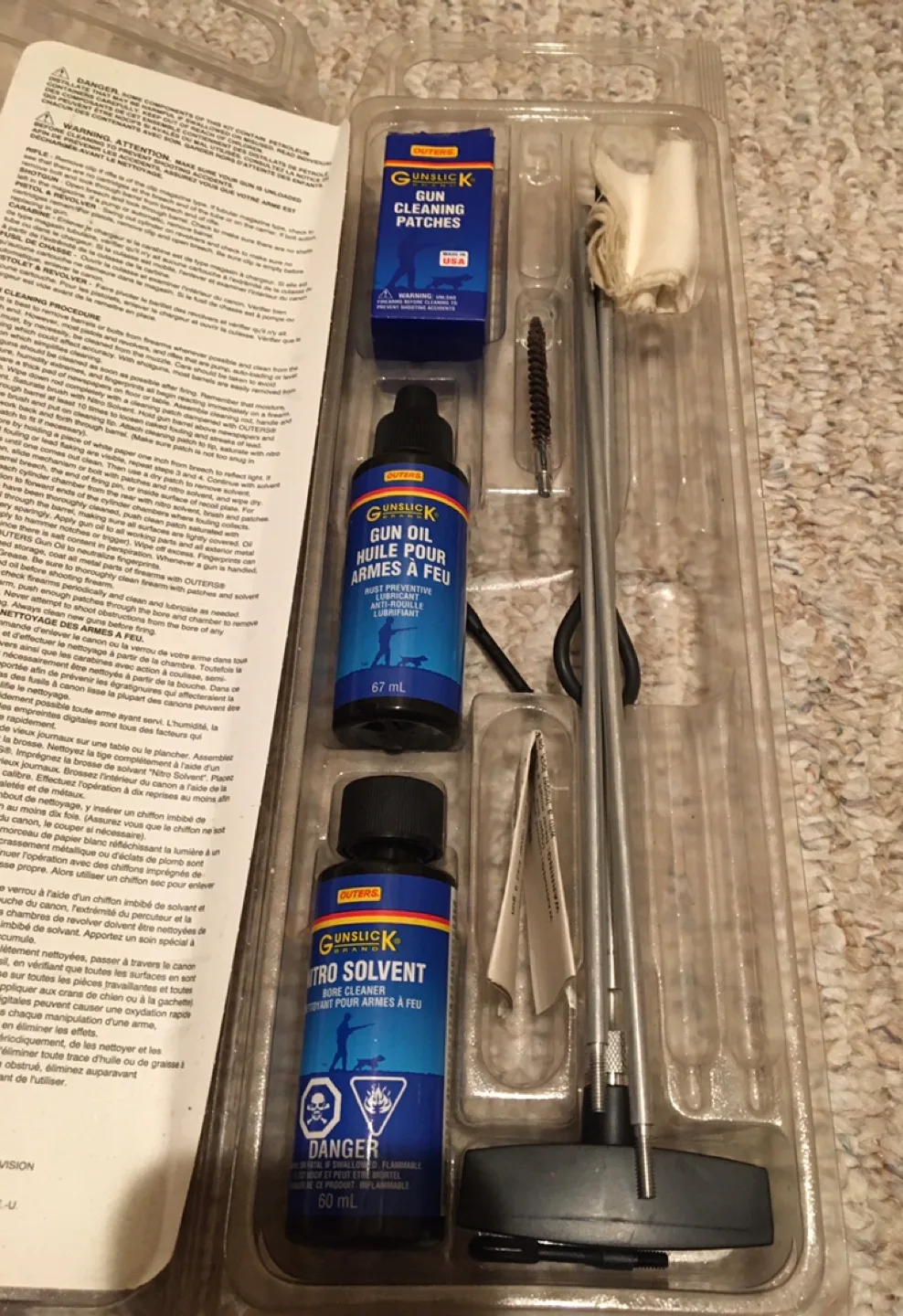 Outers Gunslick .22 Cal Rifle Cleaning Kit - New image indicator(2)