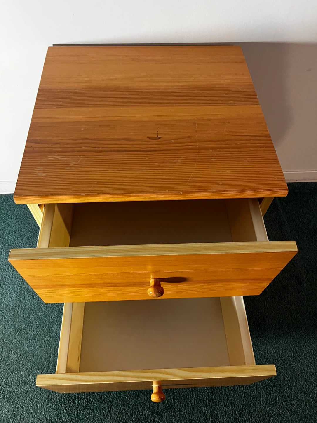 Wooden 2-Drawer Side Table - photo 2