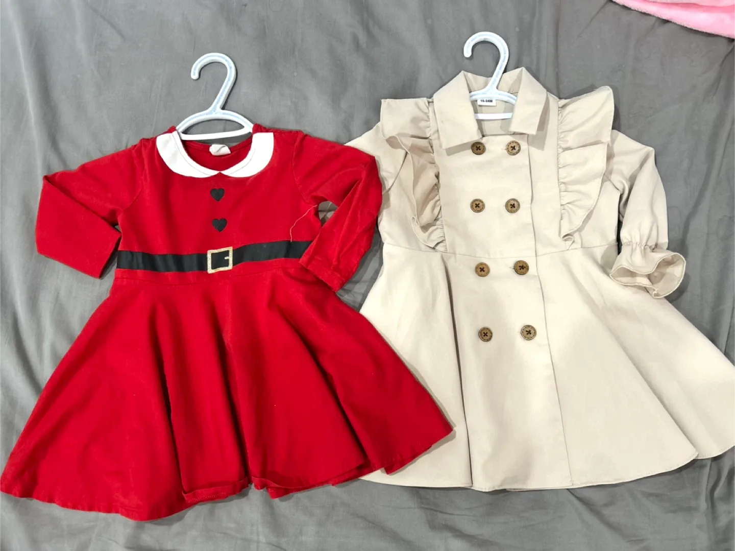 CHRISTMAS OUTFIT & STYLISH COAT 18-24MONTHS/2T