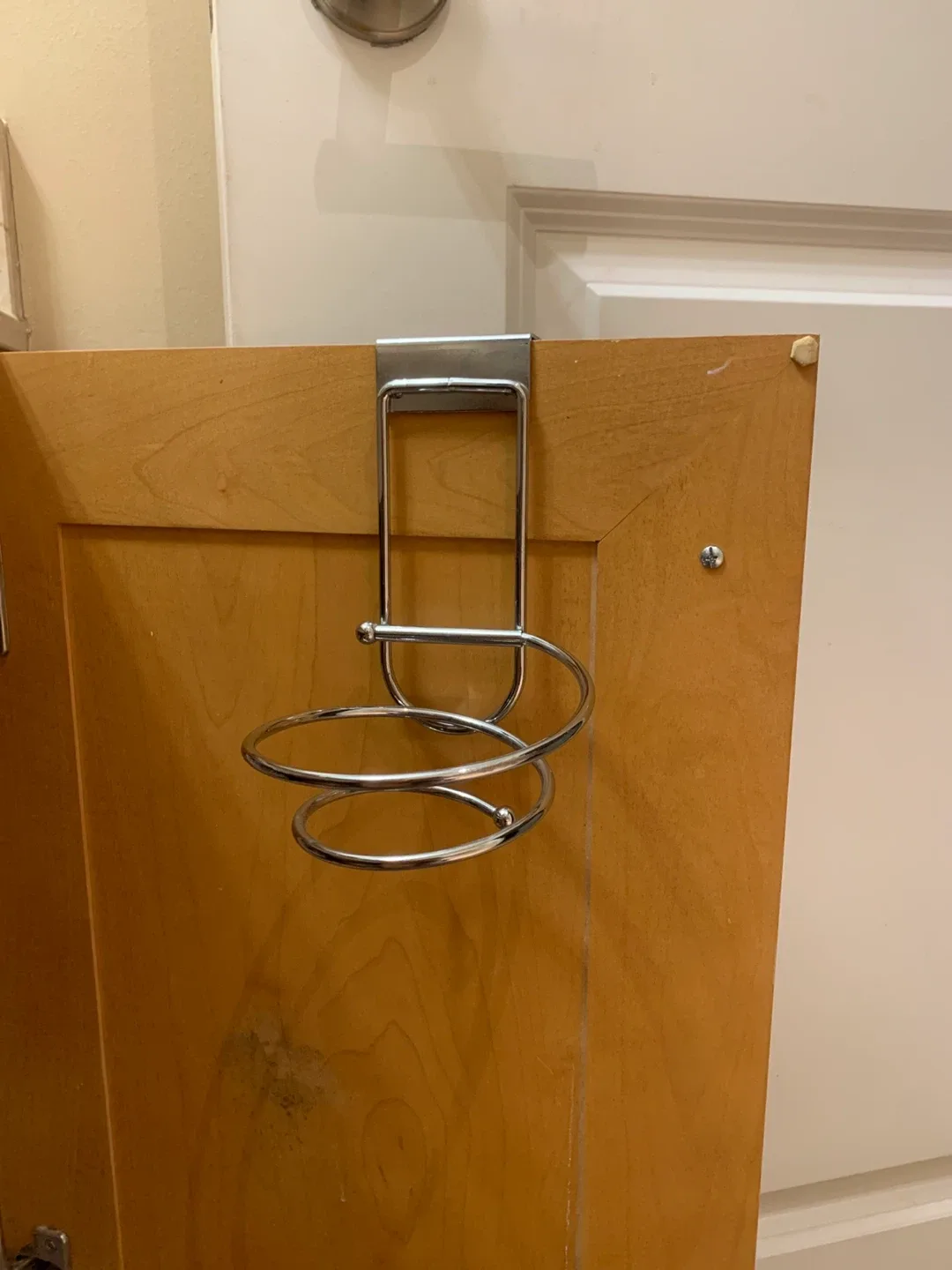 Over the Cabinet Hair Tool Organizer