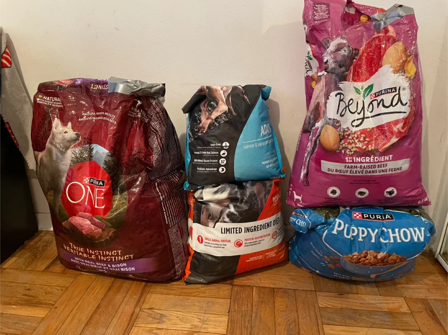 82lbs Dog Food Lot