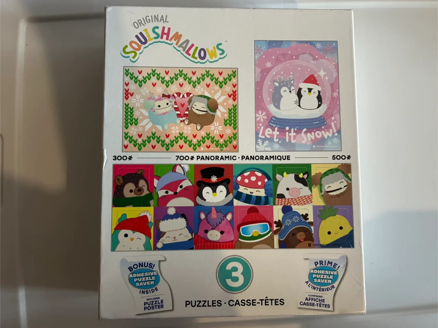 Buffalo Squishmallows 3-in-1 Puzzle Set - New!