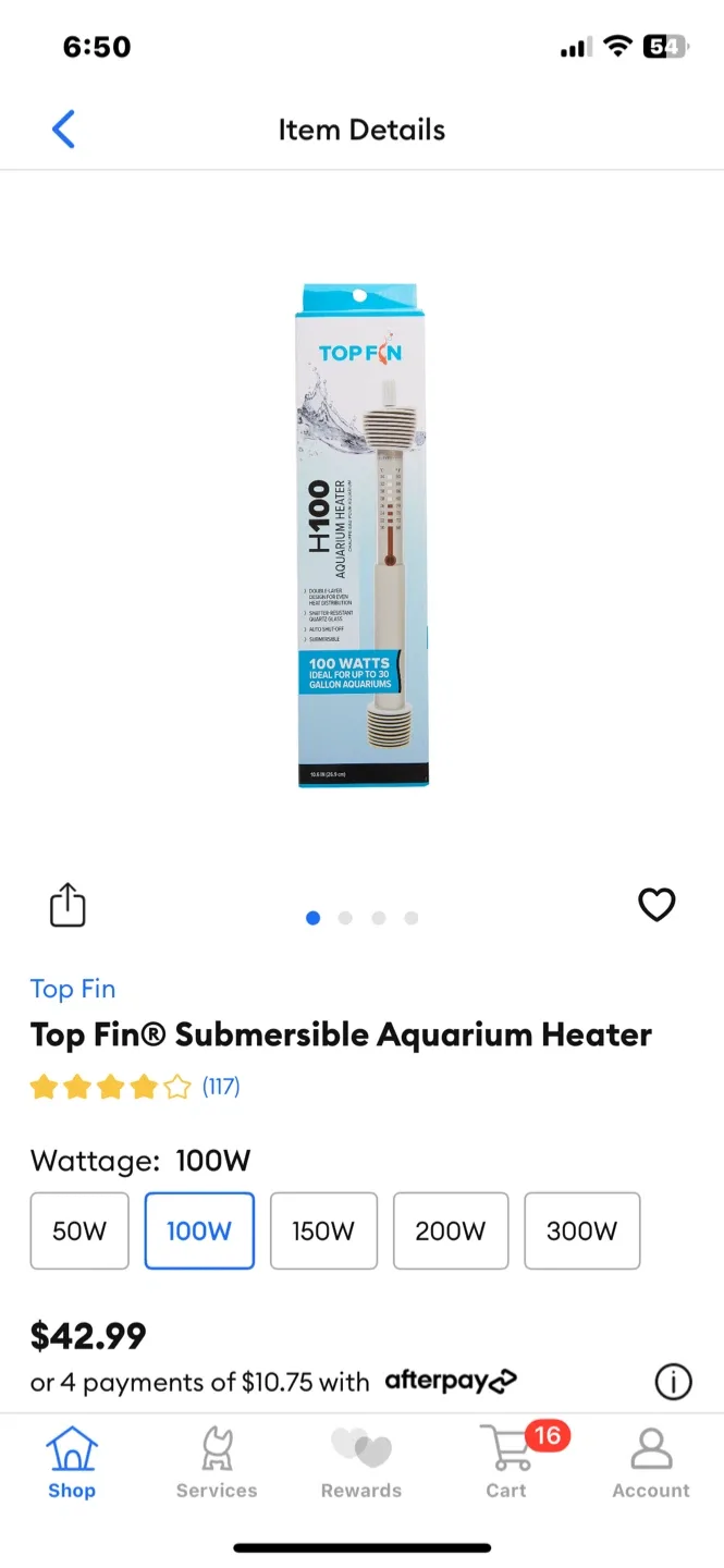 Fish Tank Decor & Heater Lot image indicator(4)