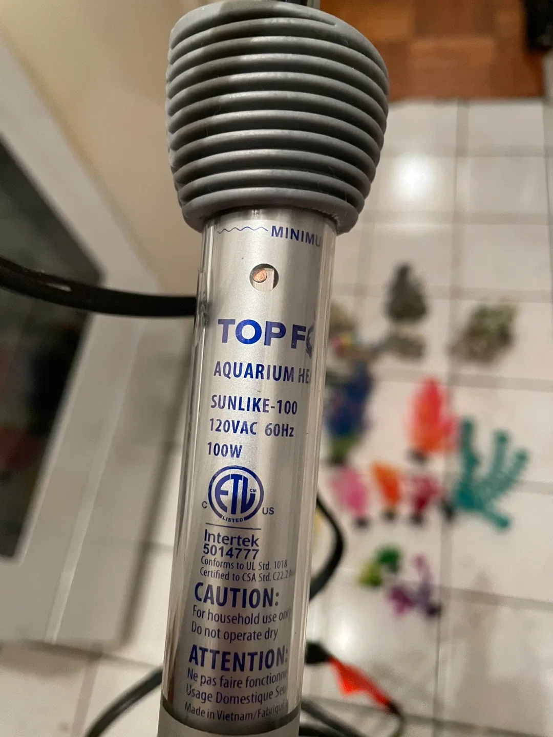 Fish Tank Decor & Heater Lot image indicator(3)