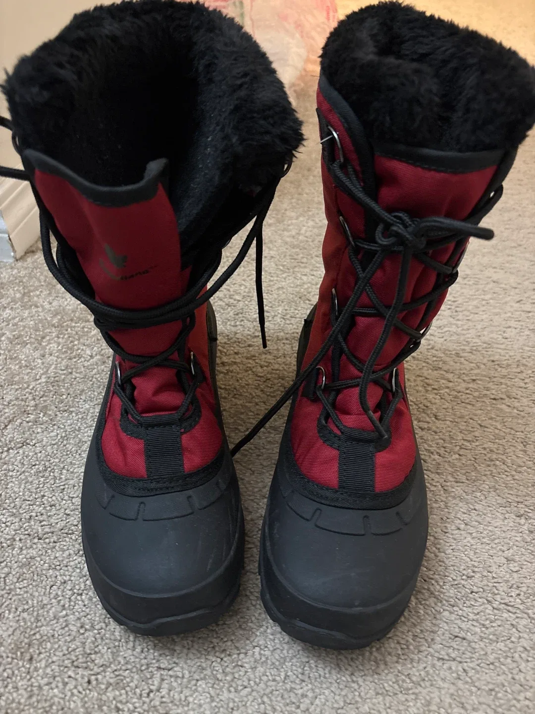 Trek Mountain Red & Black Winter Boots