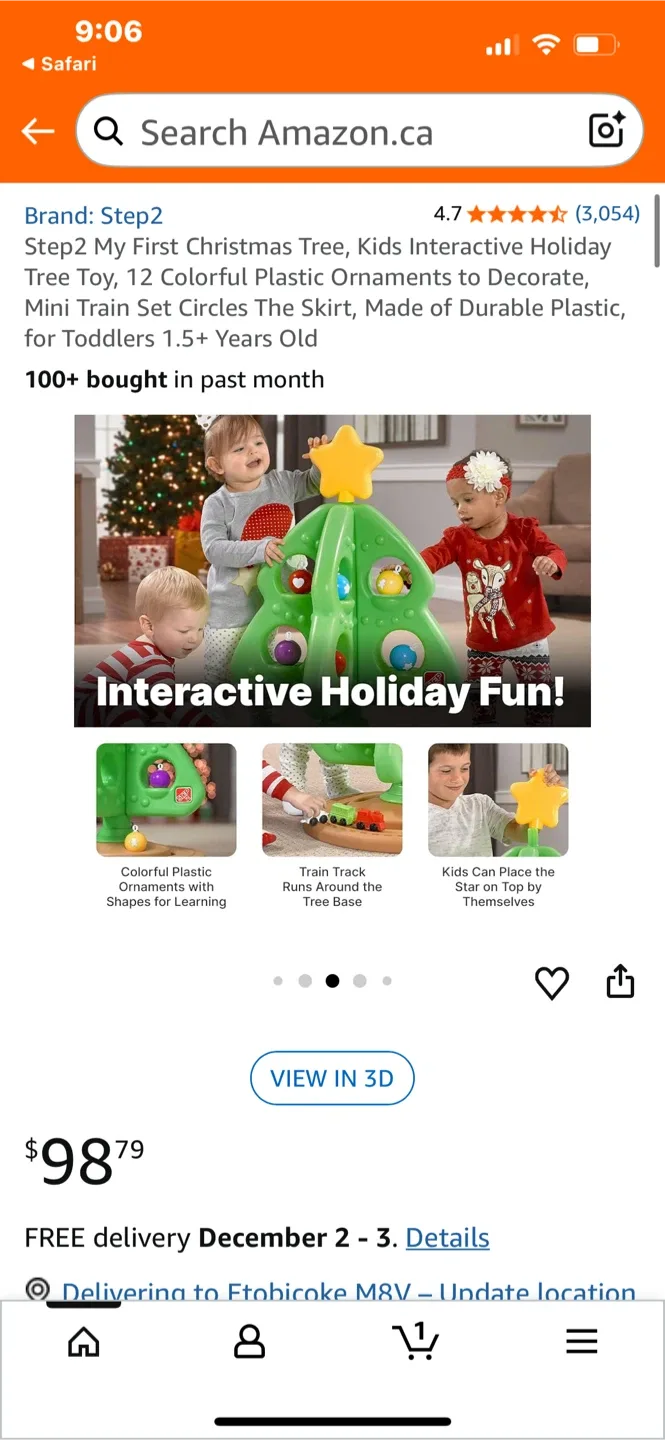 Step2 My First Christmas Tree, Kids Holiday Tree image indicator(3)