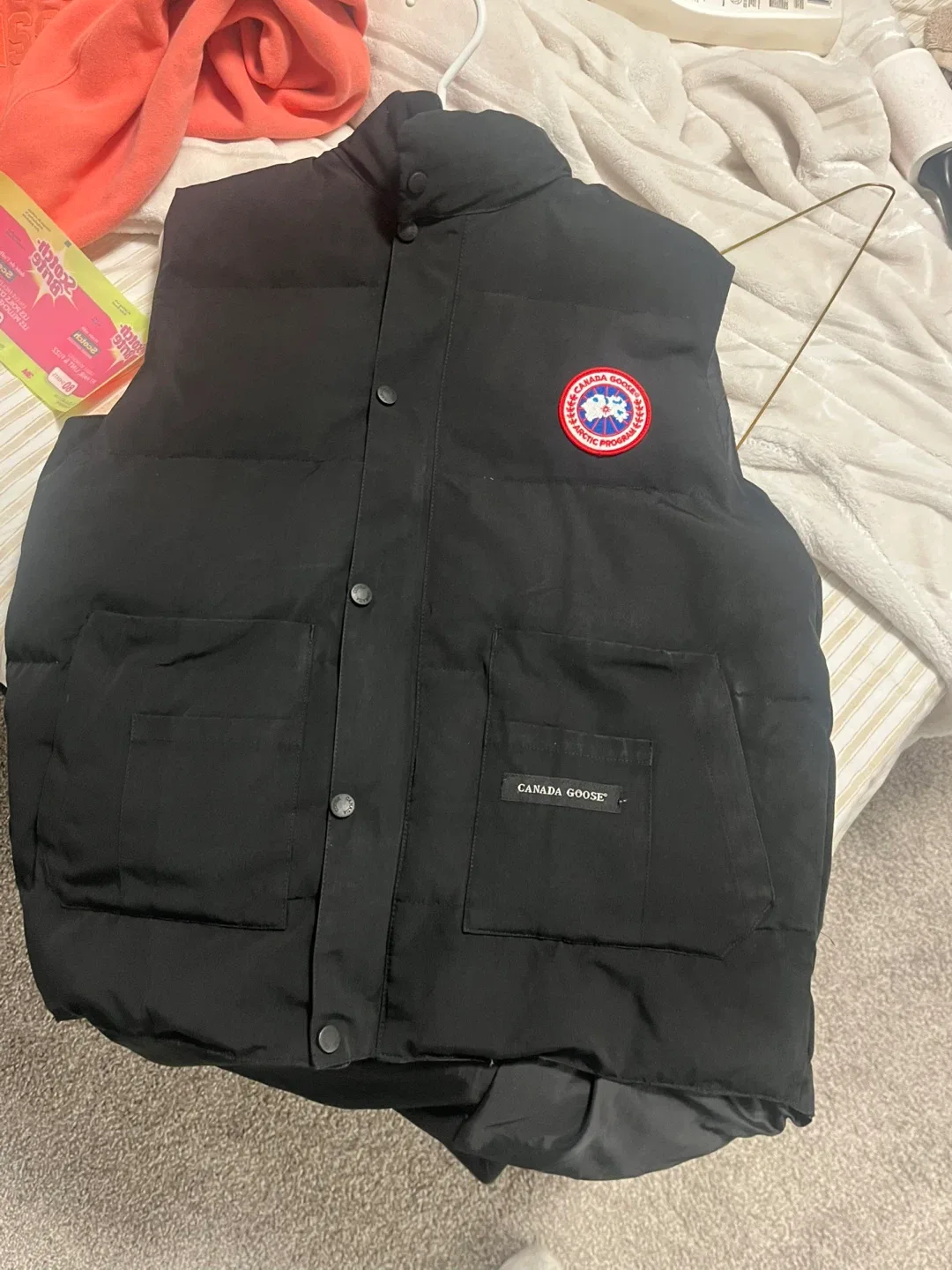 Canada Goose Black Vest - Size XL/TG