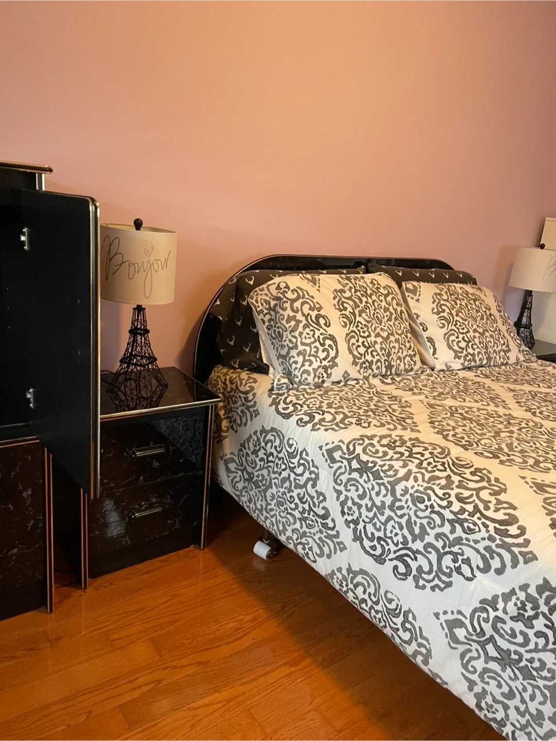 Bedroom set - Bed, dresser, nightstand, armoire