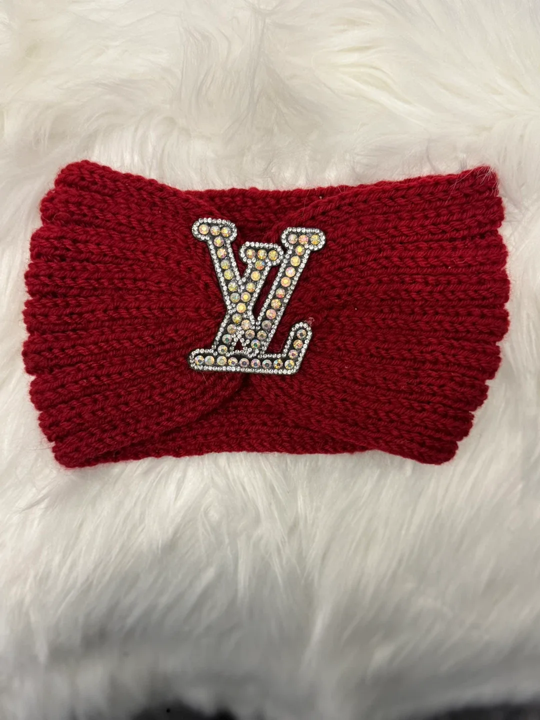 Red Knitted Headband