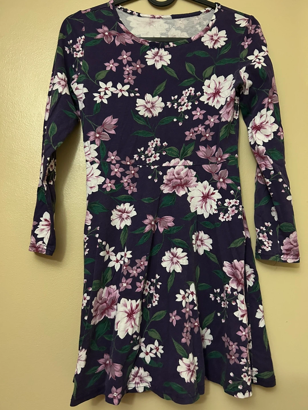 Floral Print Girls Purple Dress size 10/12