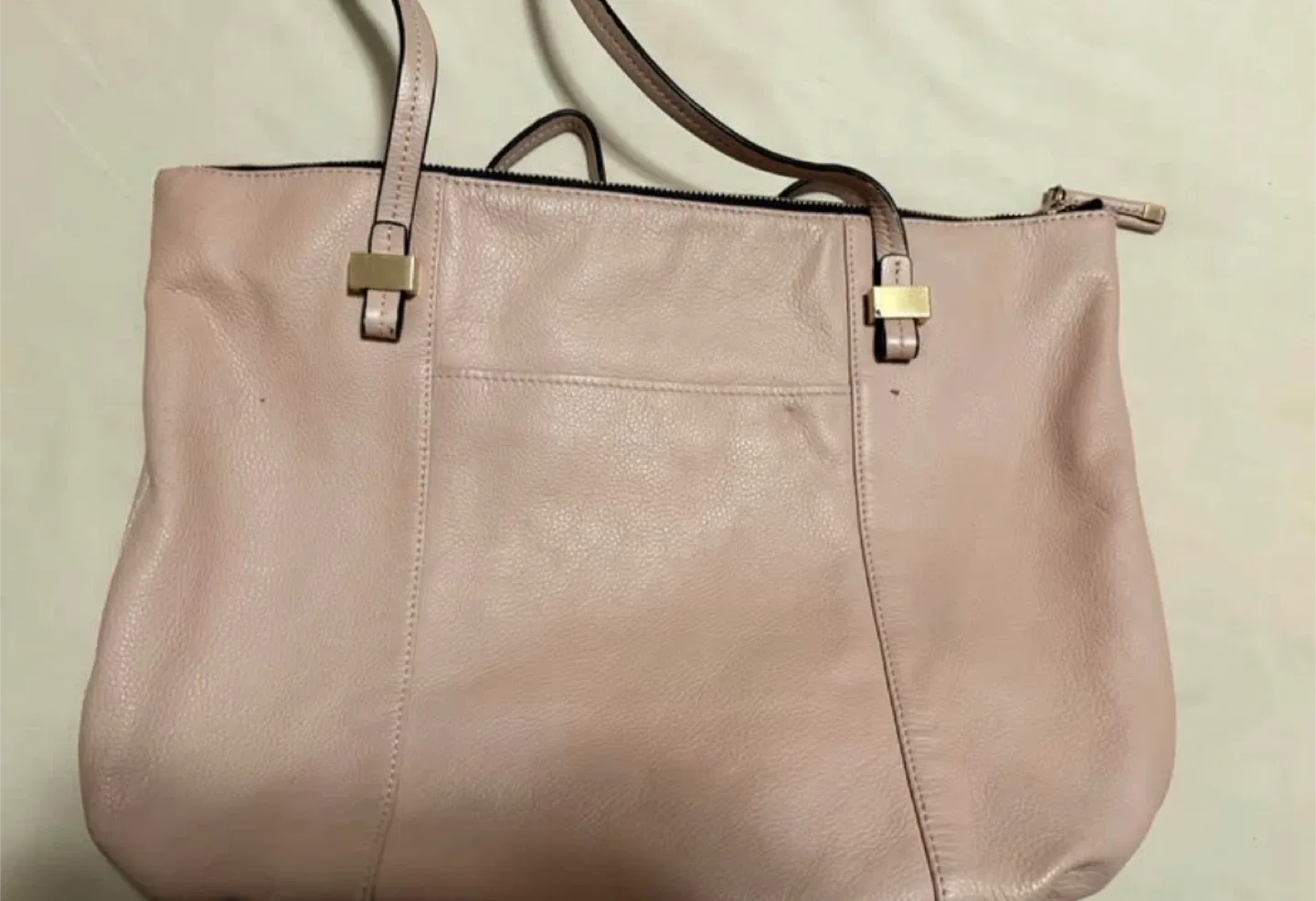 Calvin Klein Pink Leather Tote Bag image indicator(5)