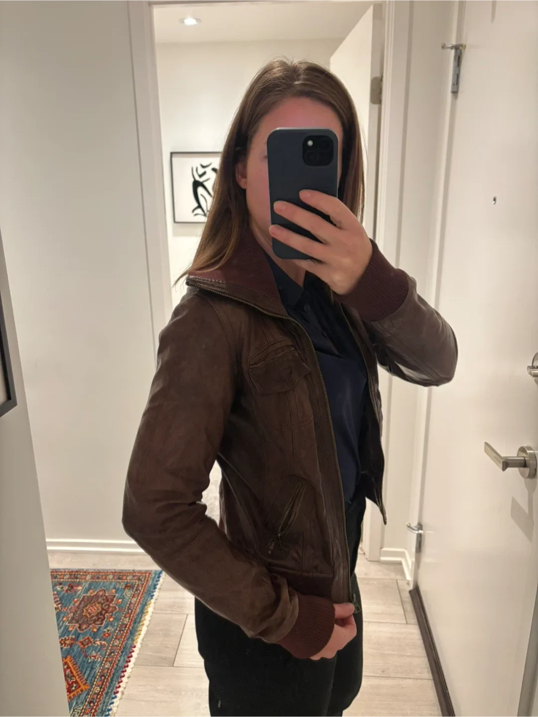 Bershka Brown Leather Jacket