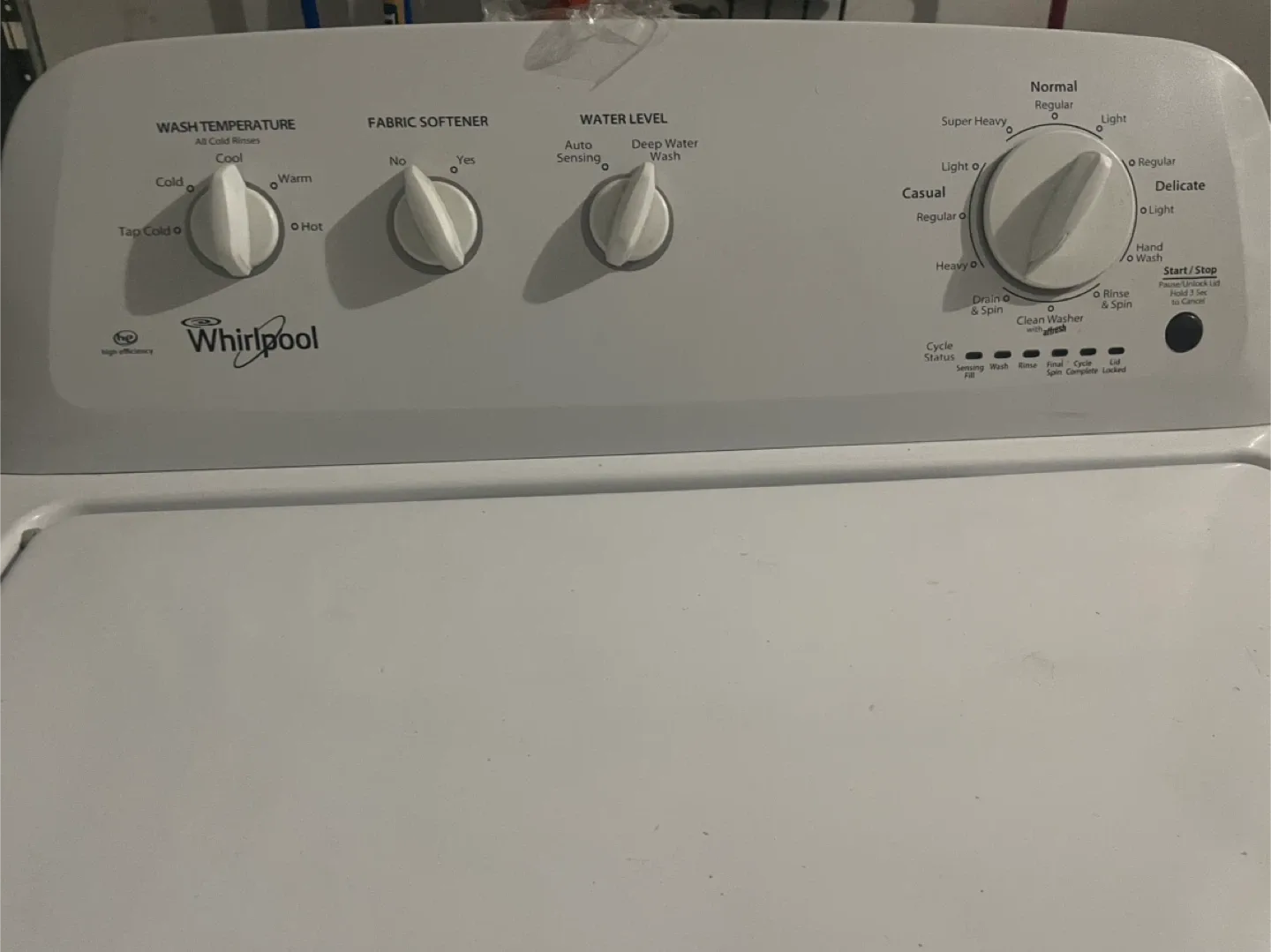 Whirlpool Top Load Washing Machine