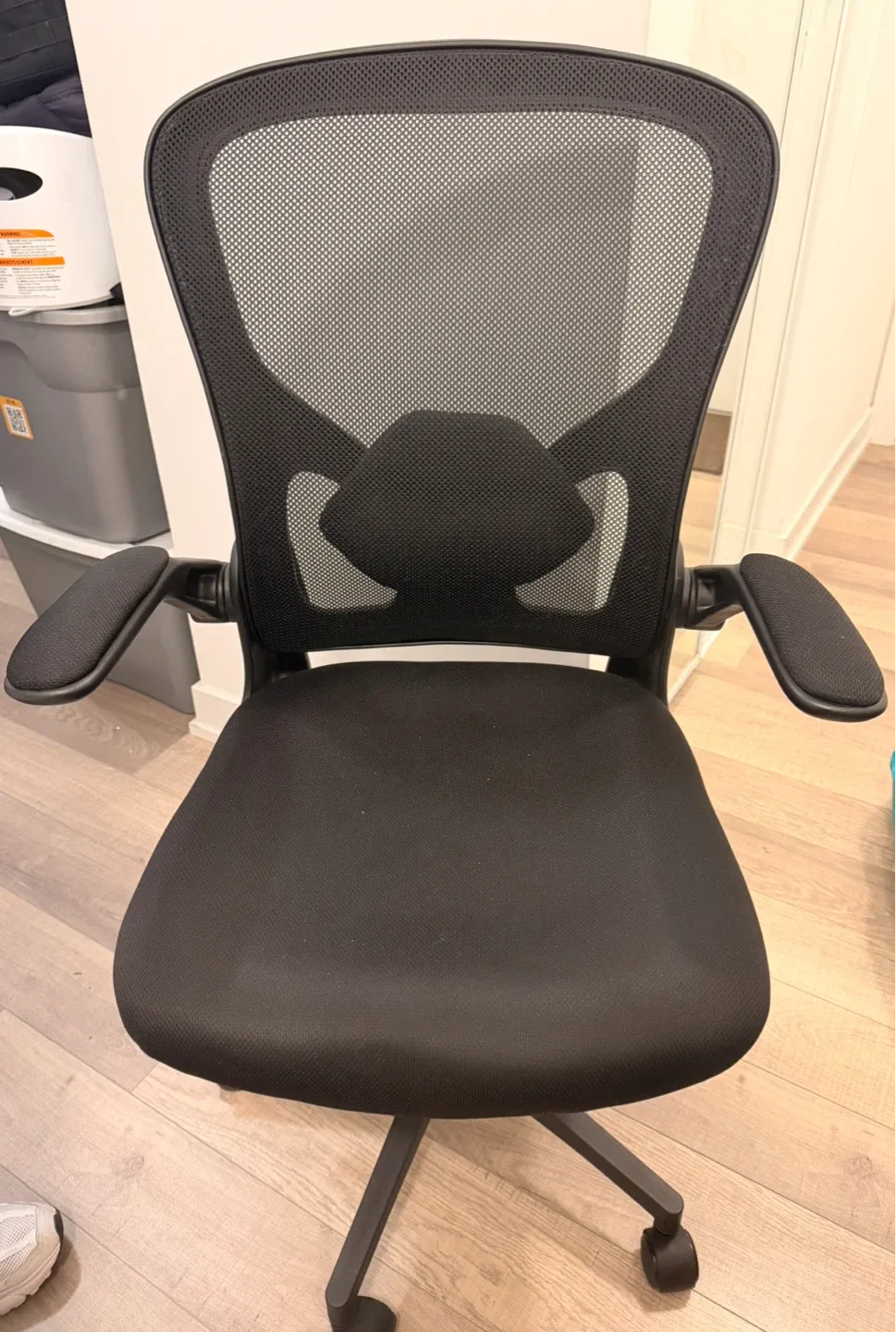 Black Office Chair with Mesh Back