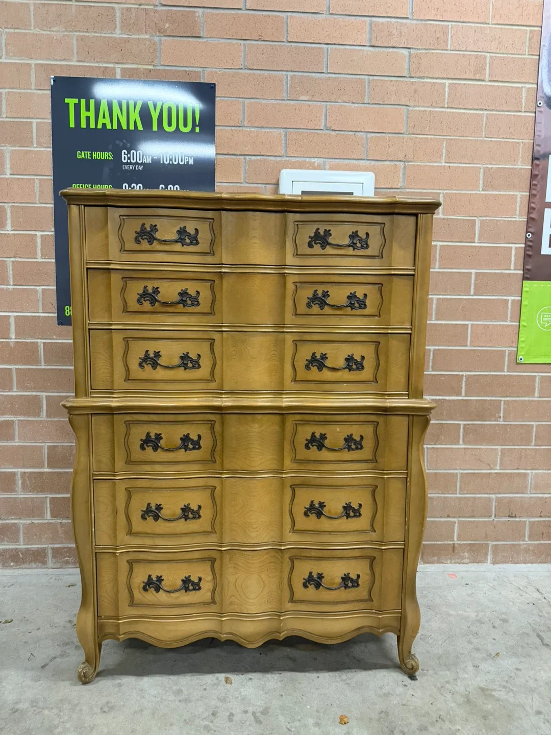 French Provincial Tallboy Dresser