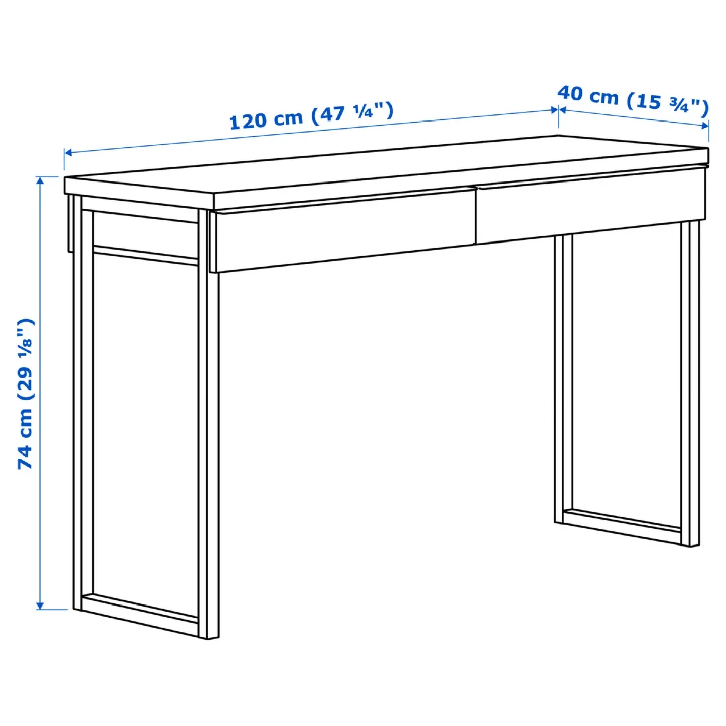 IKEA Hemnes White Desk image indicator(2)