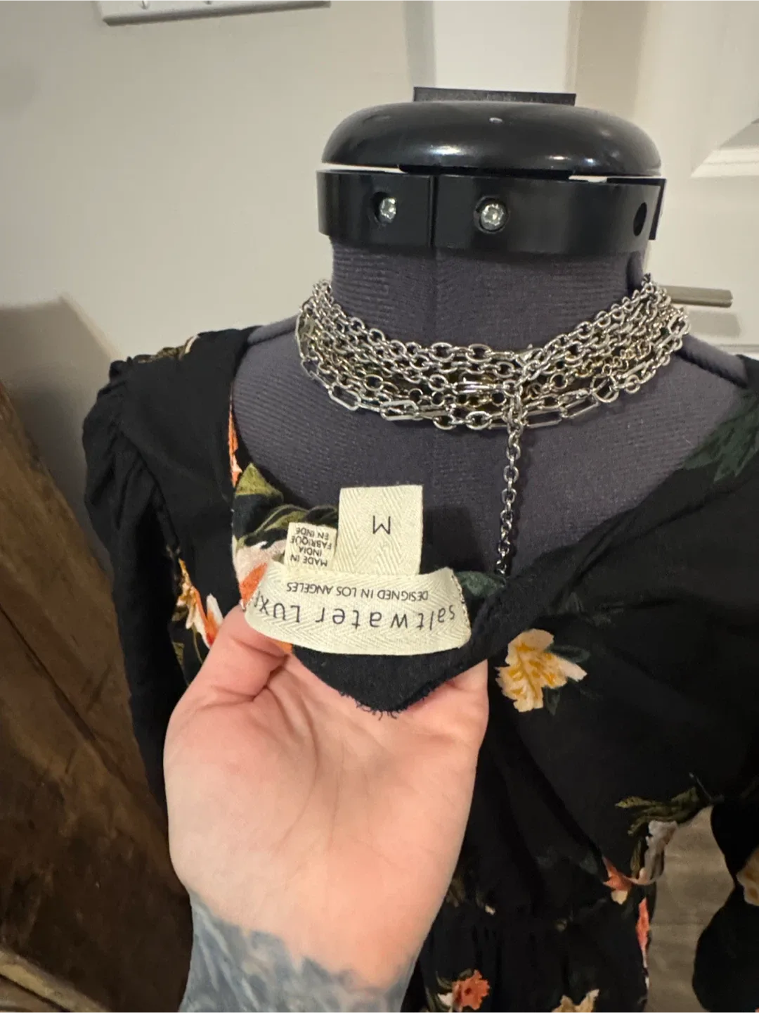 Saltwater LUXE black maxi dress - mes image indicator(8)