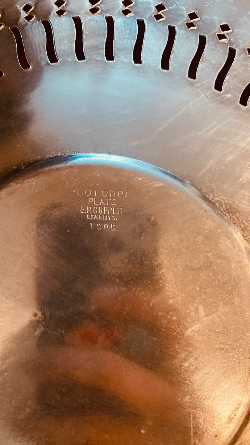 Coronet Plate E.P. Copper Serving Dish image indicator(3)