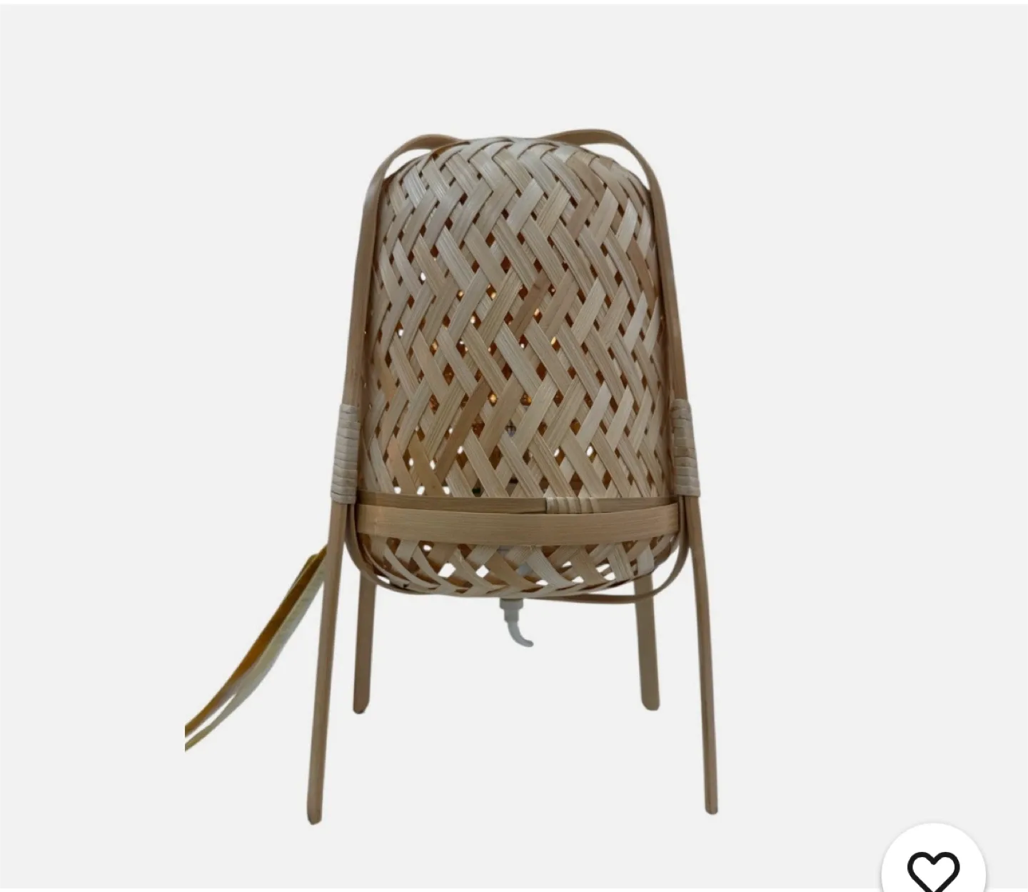 Ikea BOJA Table Lamp - Natural Bamboo