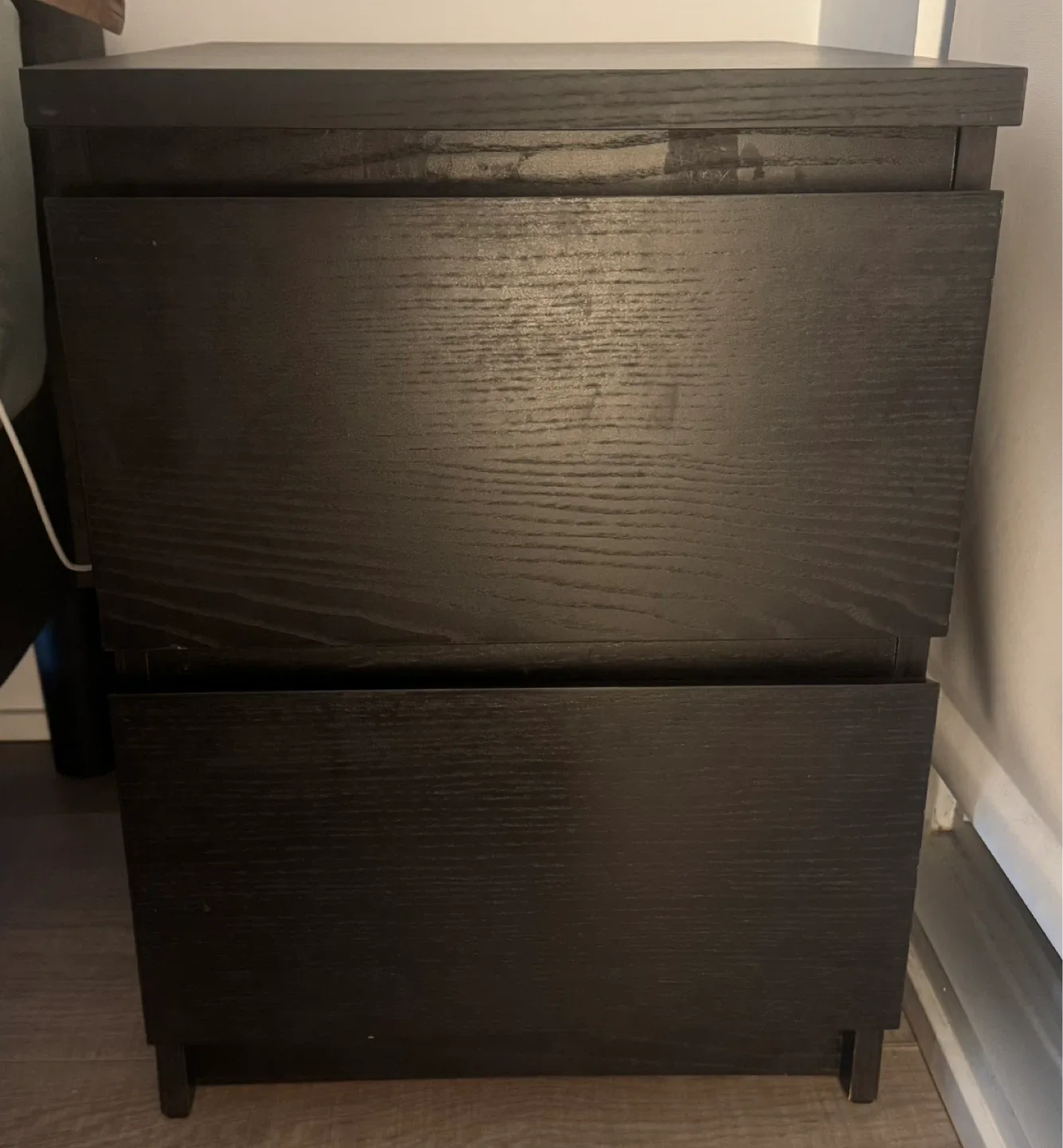 2x IKEA Malm Black-Brown 2-Drawer Chest image indicator(3)