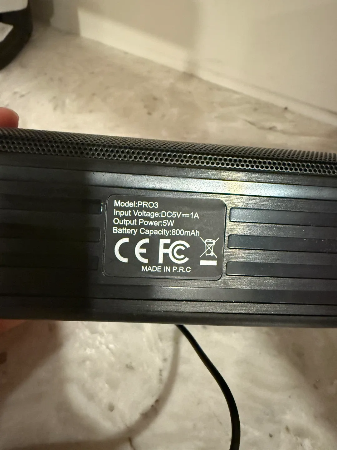 Portable Black Bluetooth Speaker image indicator(7)