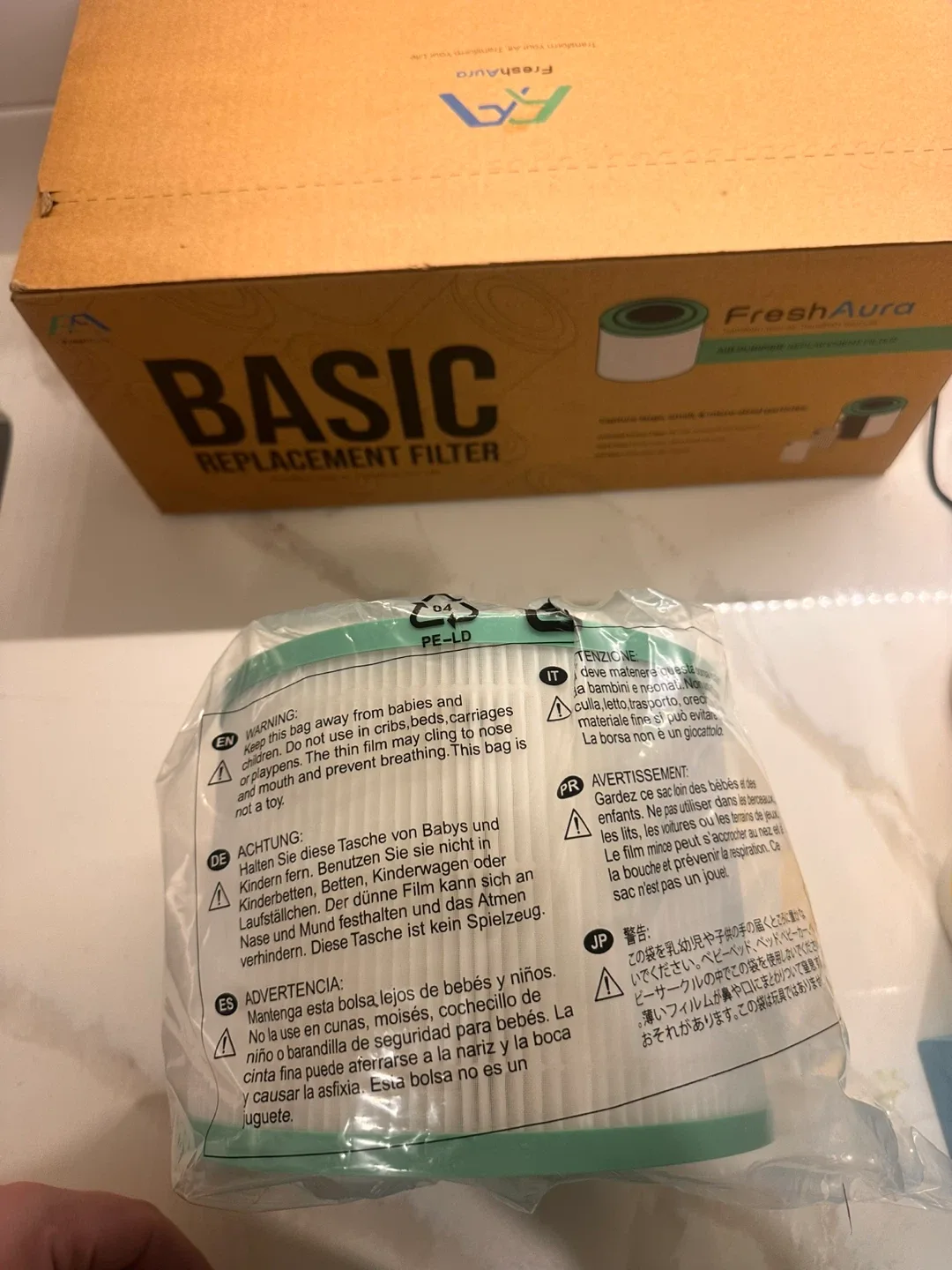 FreshAura Basic Air Purifier Replacement Filter - New image indicator(3)