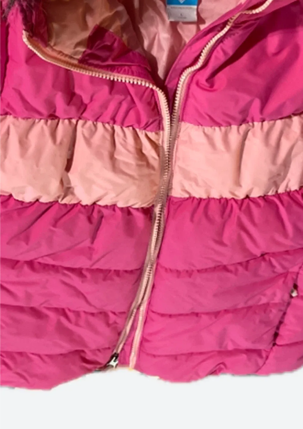 Columbia Puffer Jacket - Size L (14/16) - Pink image indicator(7)