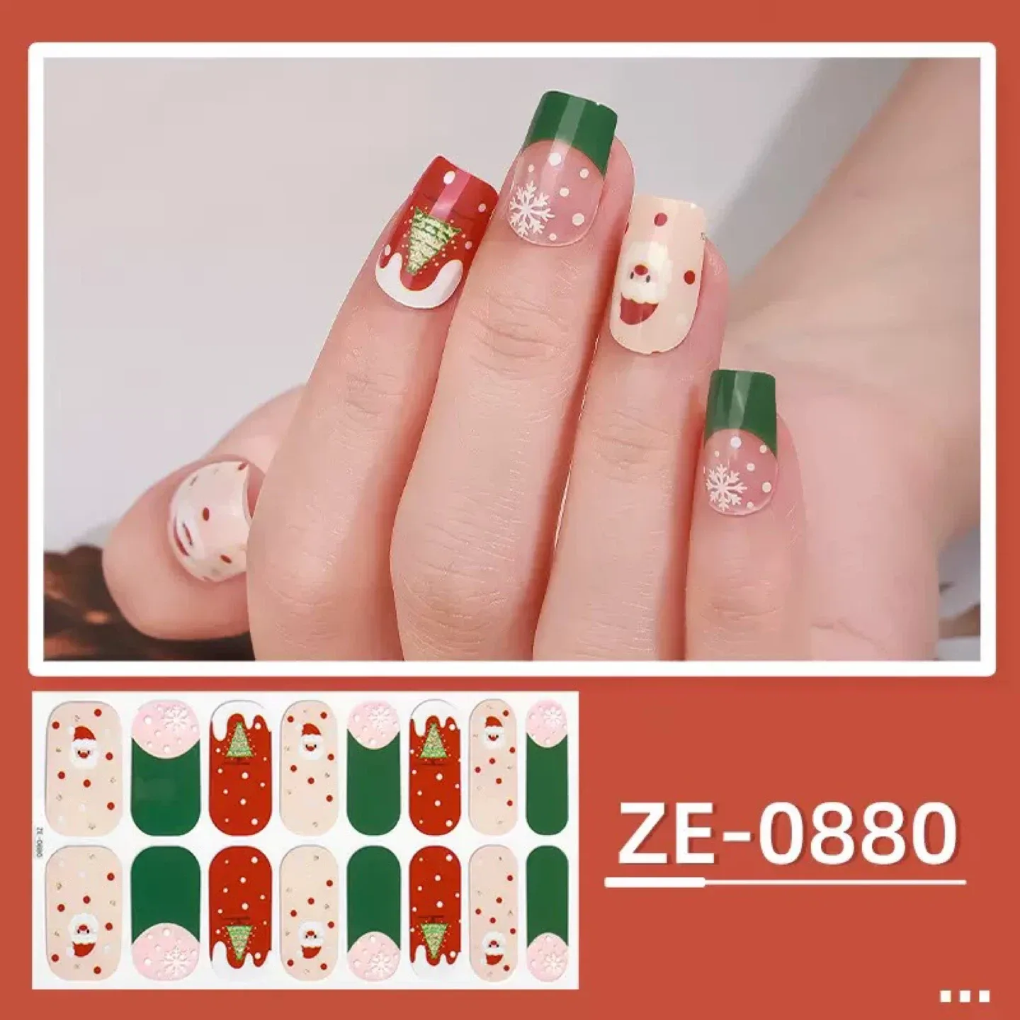 Festive Nail Polish Stickers image indicator(2)
