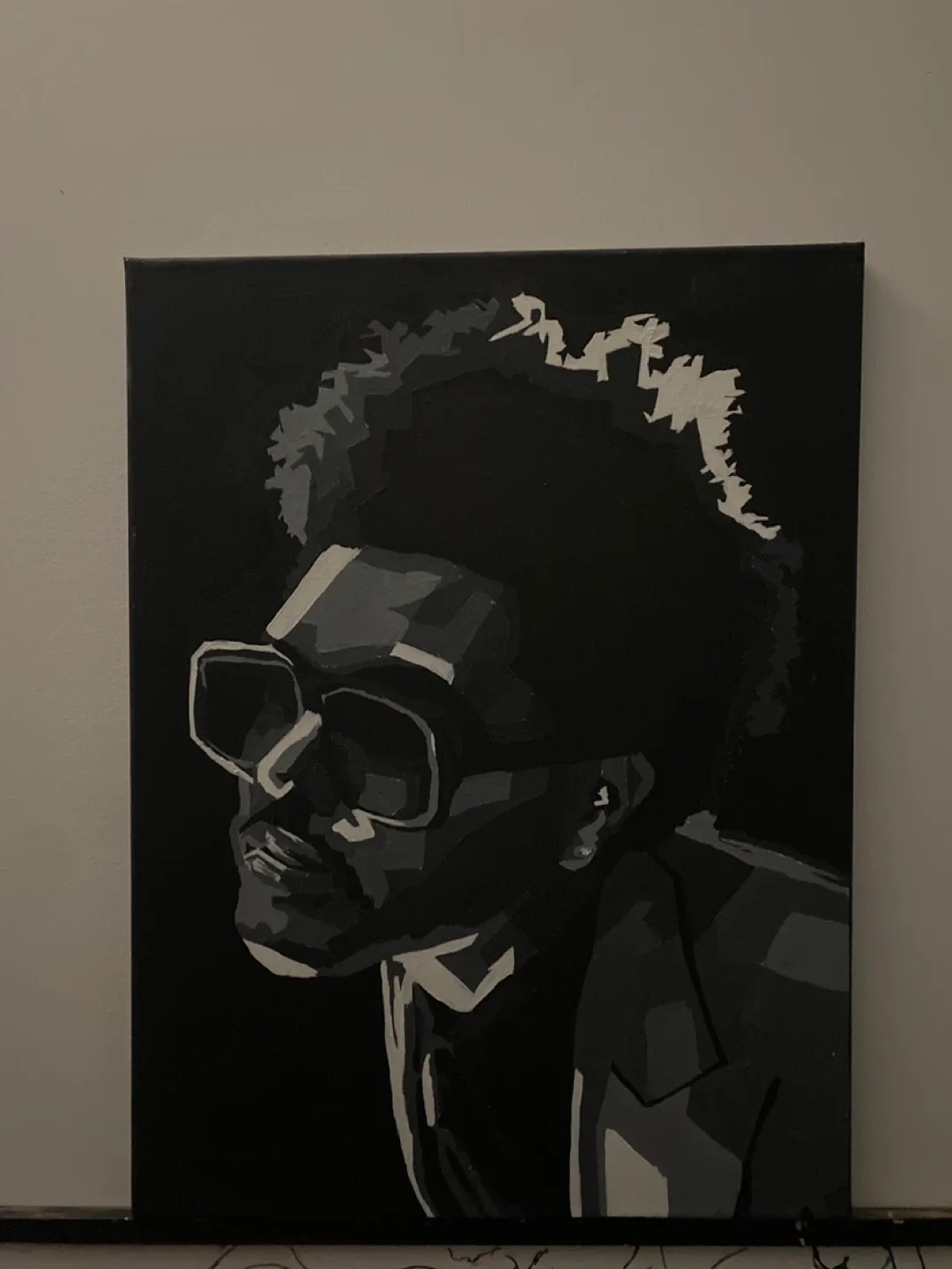 The Weeknd Abstract Painting