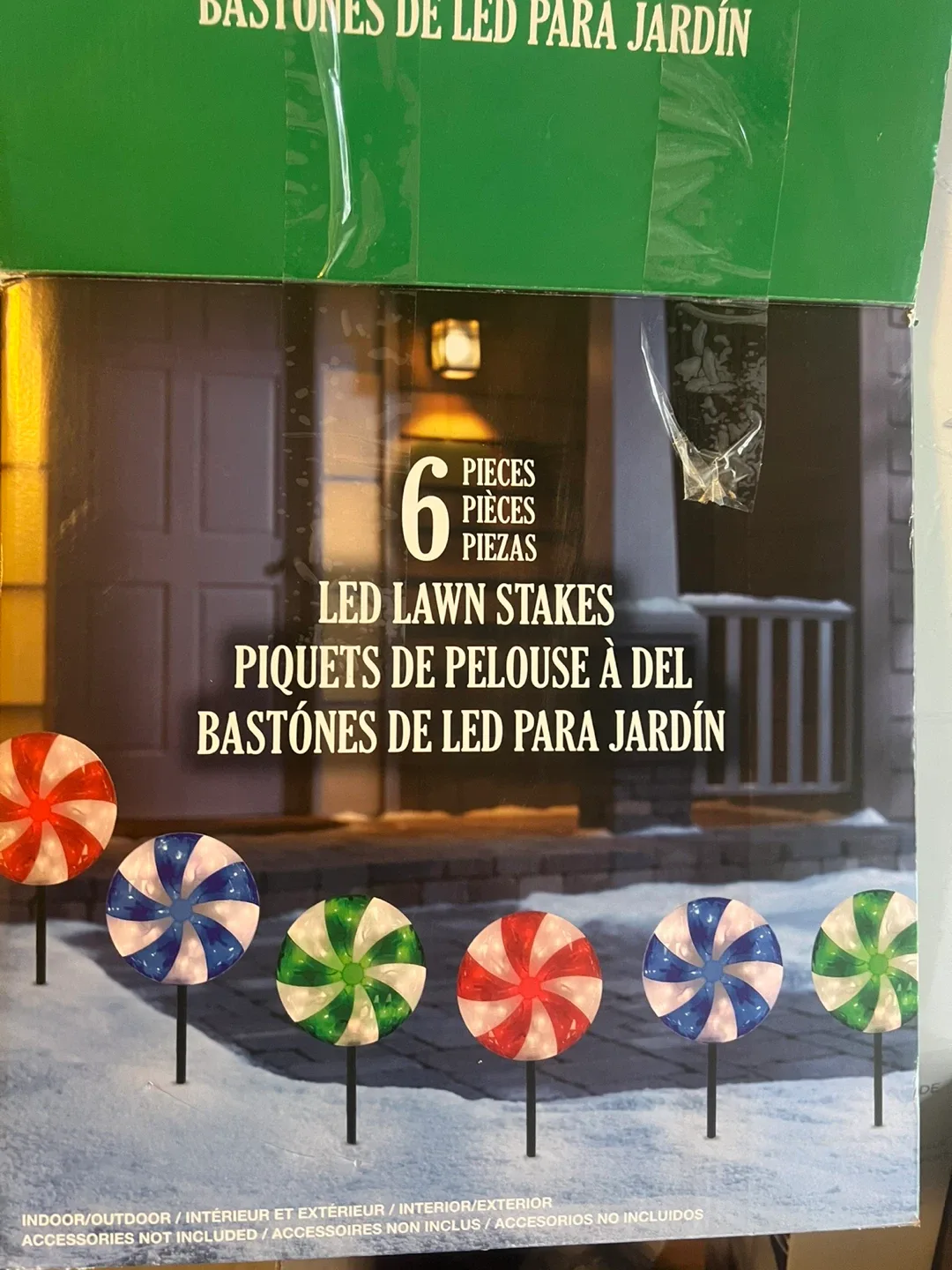 6-Piece LED Lawn Stakes - Christmas Decor image indicator(2)