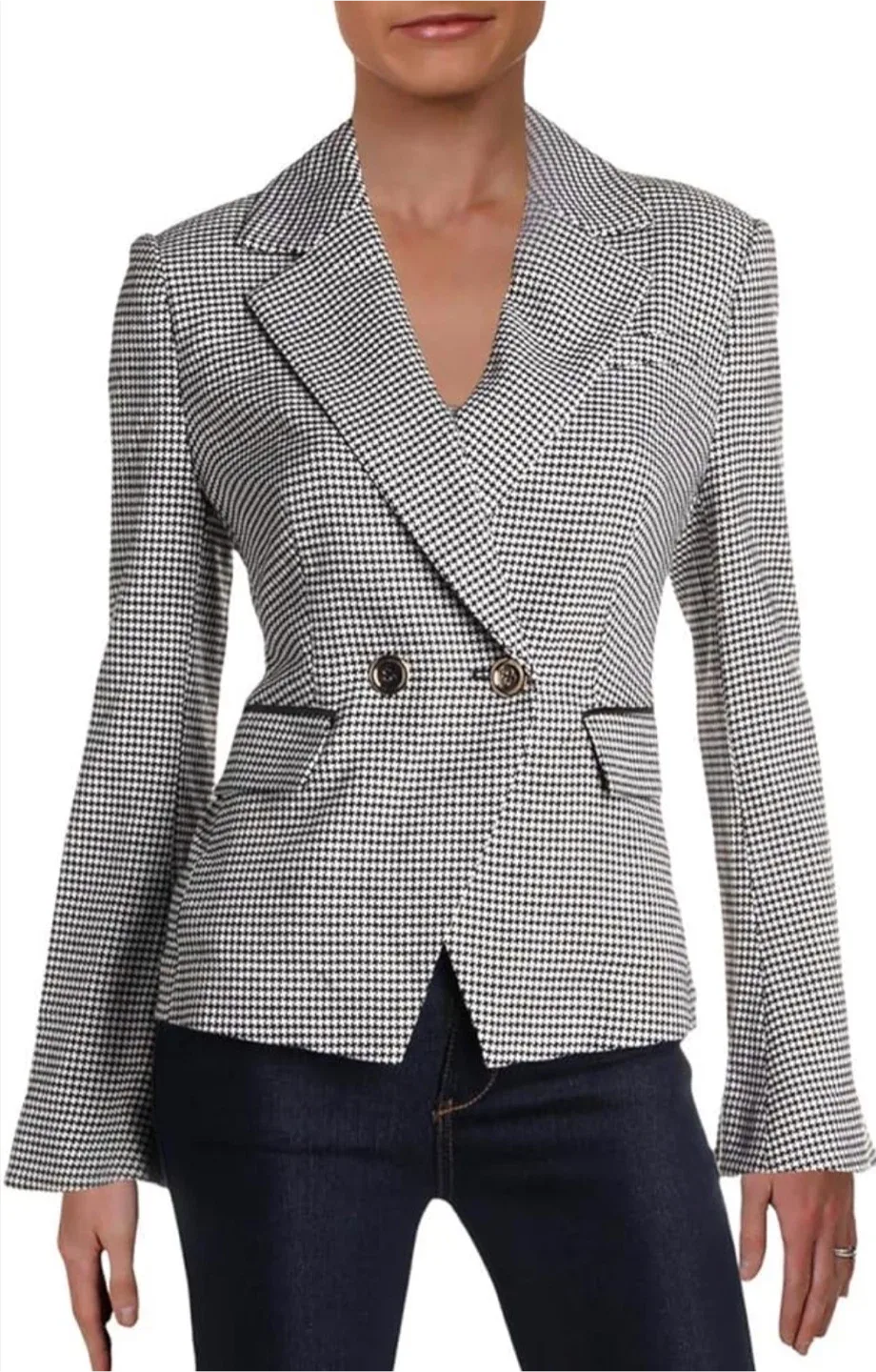 Rachel Zoe Womens Creation Double Breasted Blazer sz 8 image indicator(4)