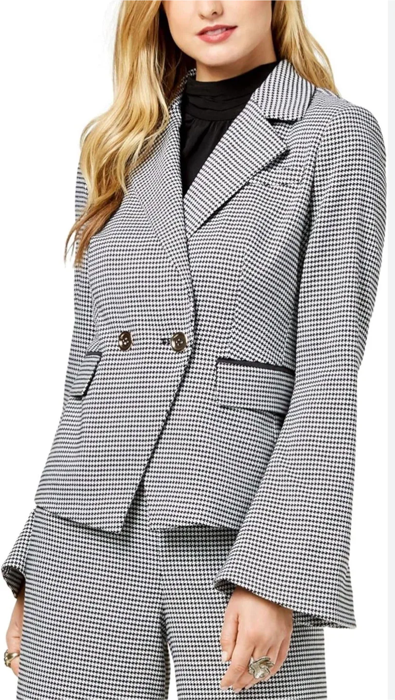 Rachel Zoe Womens Creation Double Breasted Blazer sz 8 image indicator(2)