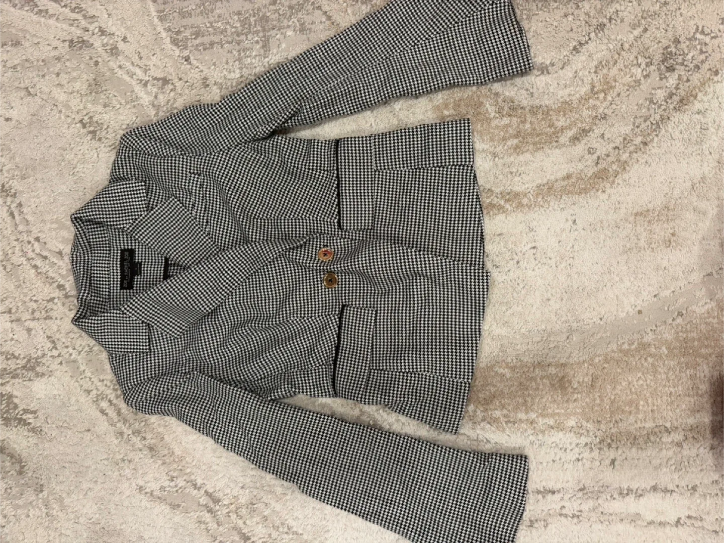 Rachel Zoe Womens Creation Double Breasted Blazer sz 8 image indicator(7)