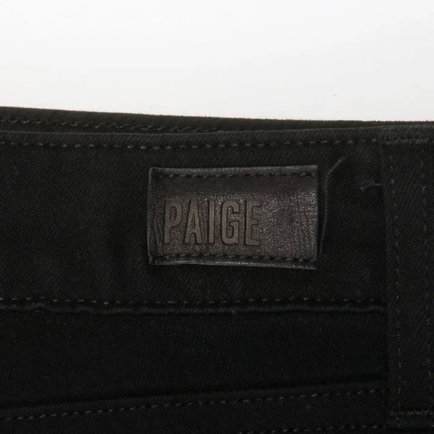 PAIGE Denim Hoxton Straight Leg Shadow Black Jeans (Size:29) image indicator(8)