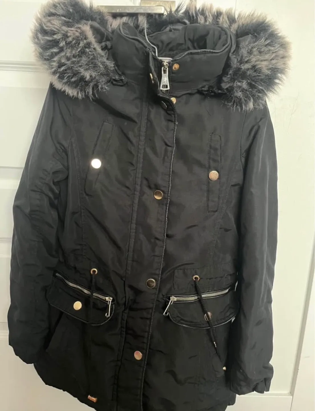 Black Winter Jacket - Size S