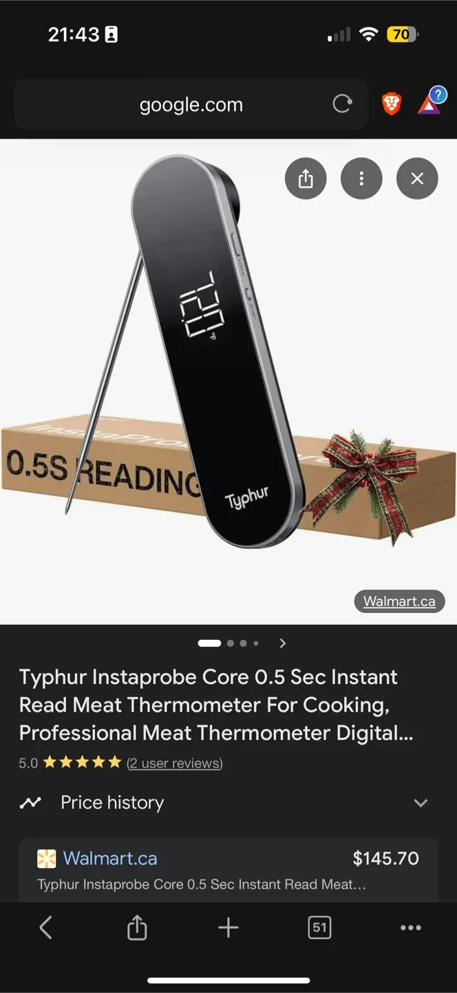 *New* Typhur Instaprobe Core 0.5 Sec Instant Thermometer image indicator(2)