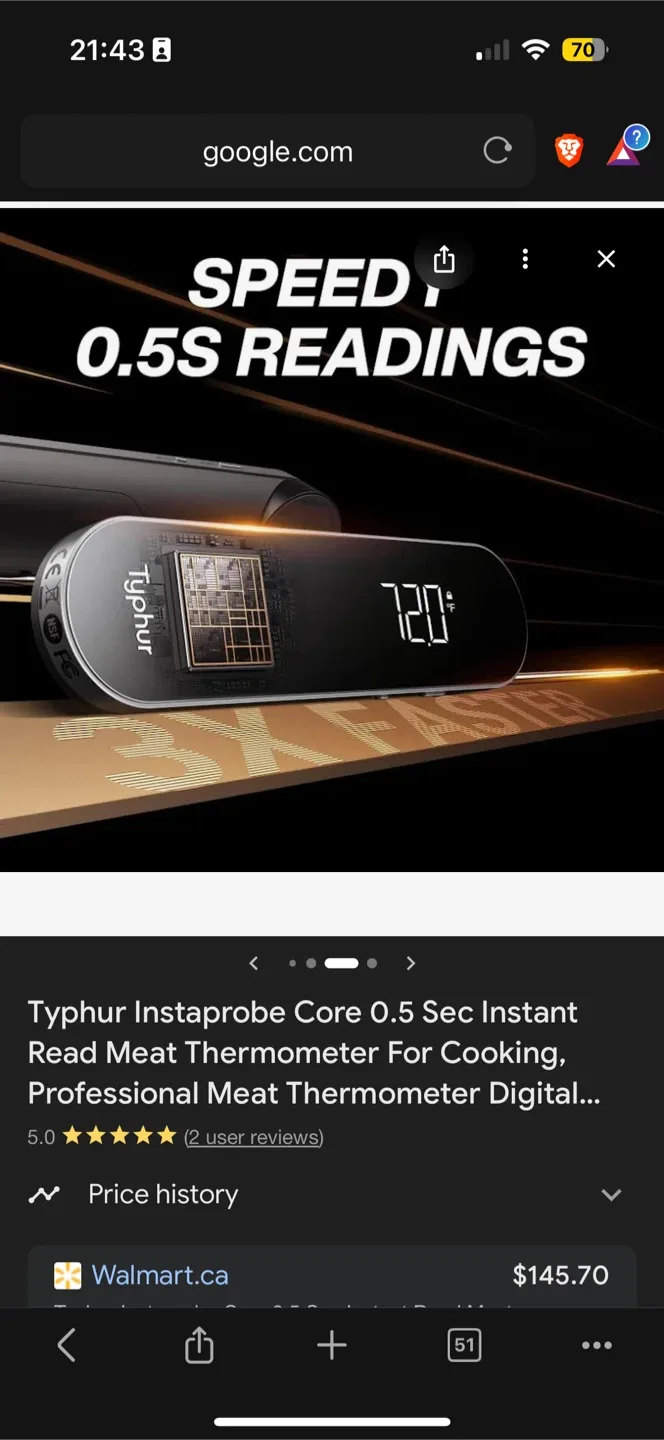 *New* Typhur Instaprobe Core 0.5 Sec Instant Thermometer