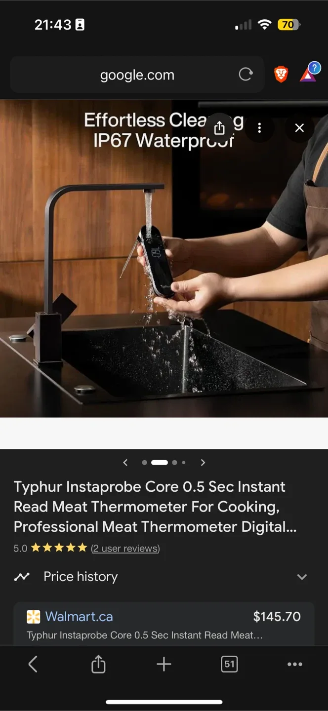 *New* Typhur Instaprobe Core 0.5 Sec Instant Thermometer image indicator(3)