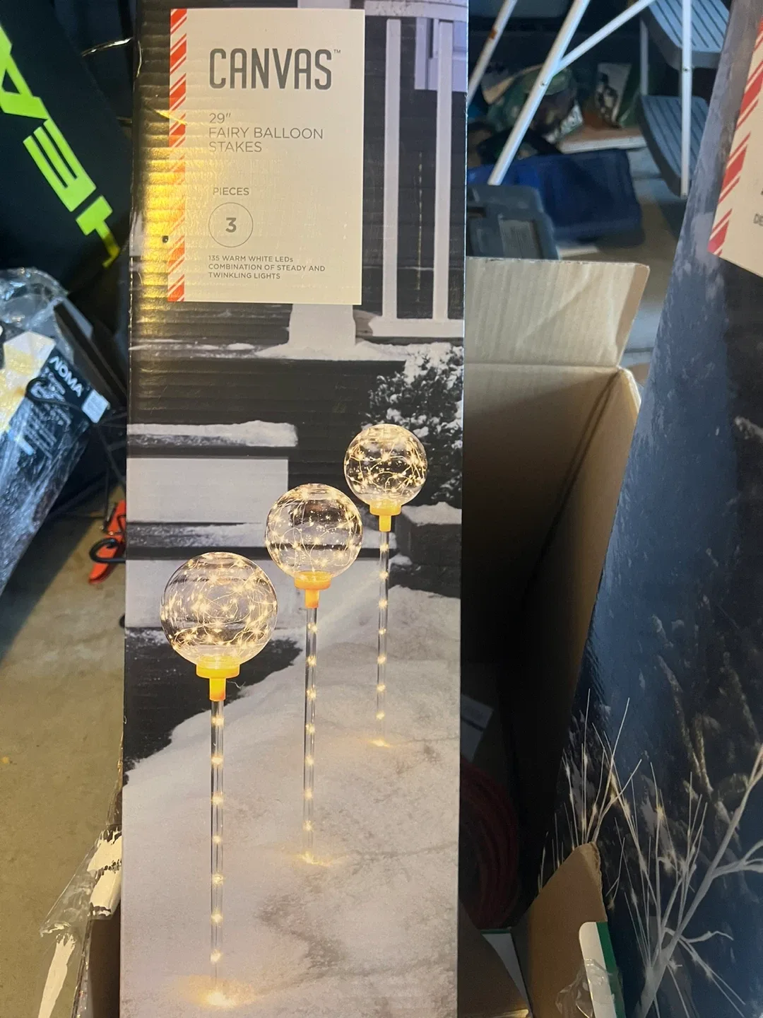 Canvas 29" Fairy Balloon Stakes - Set of 3 image indicator(3)