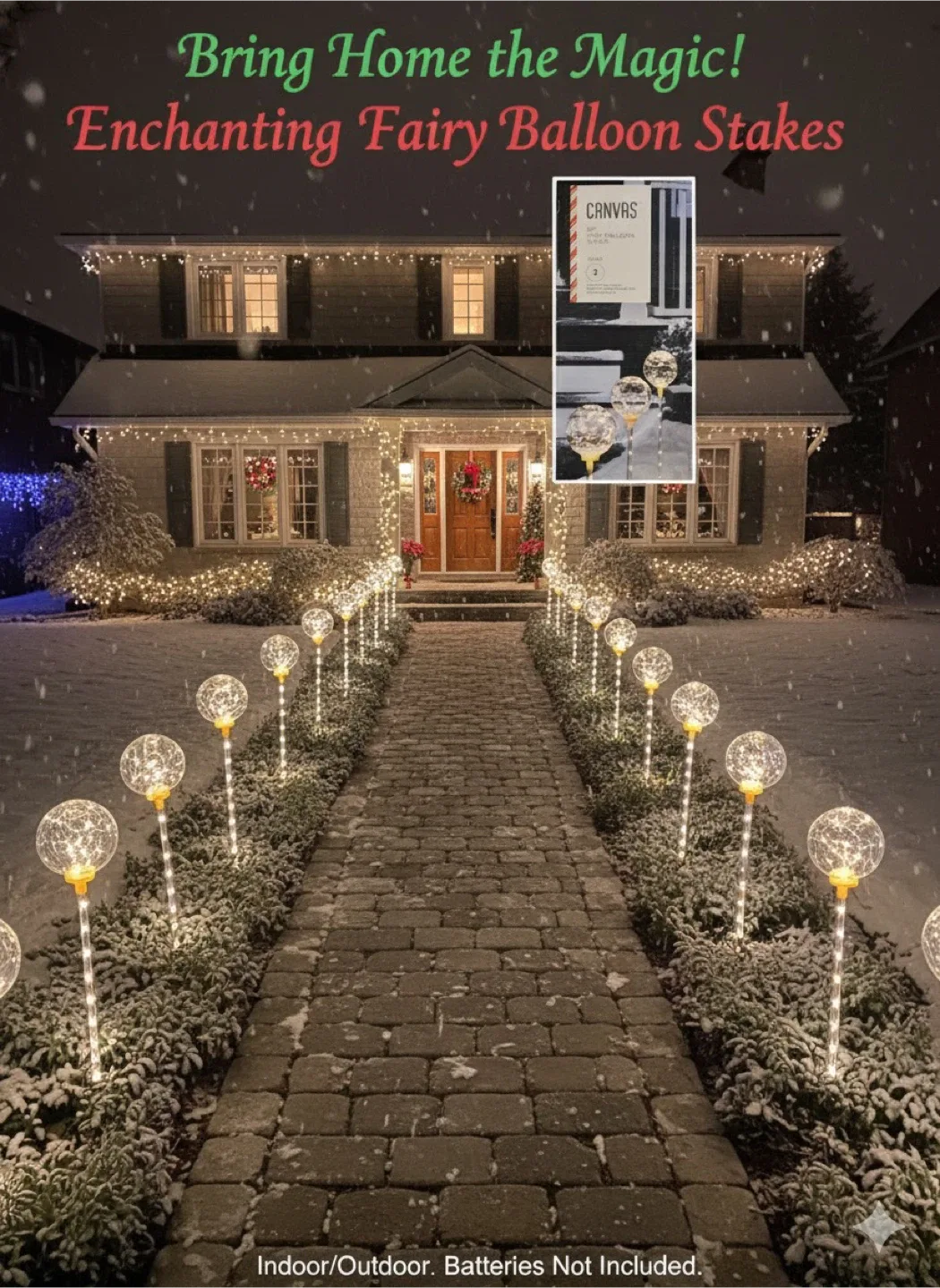 Canvas 29" Fairy Balloon Stakes - Set of 3 image indicator(2)