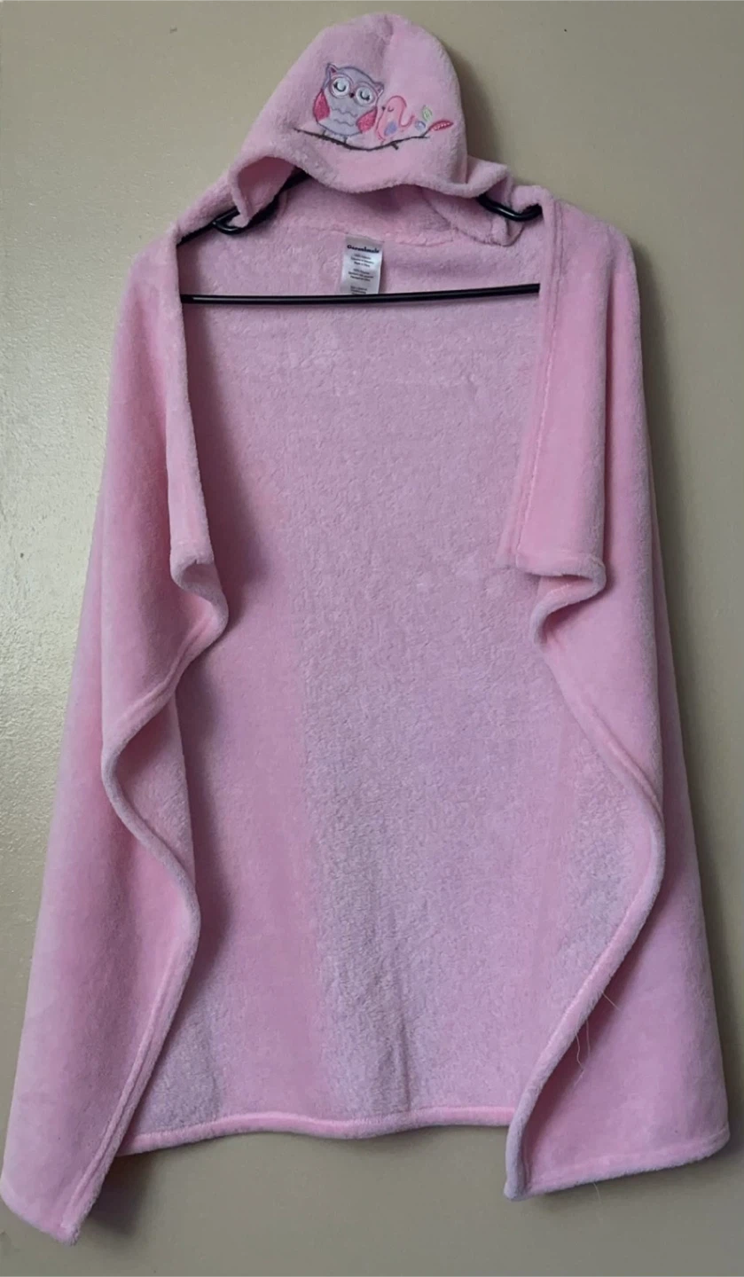 Pink Hooded Towel for baby or toddler