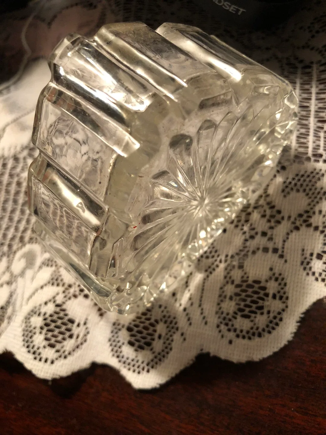 Heart Shaped Clear Glass Candy Dish image indicator(3)