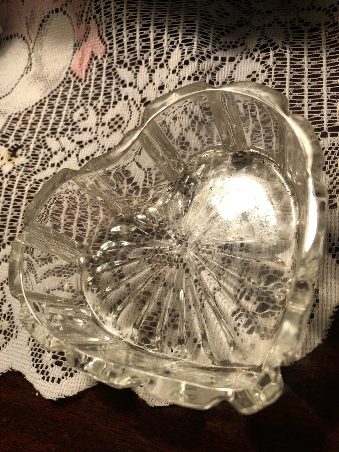 Heart Shaped Clear Glass Candy Dish image indicator(2)