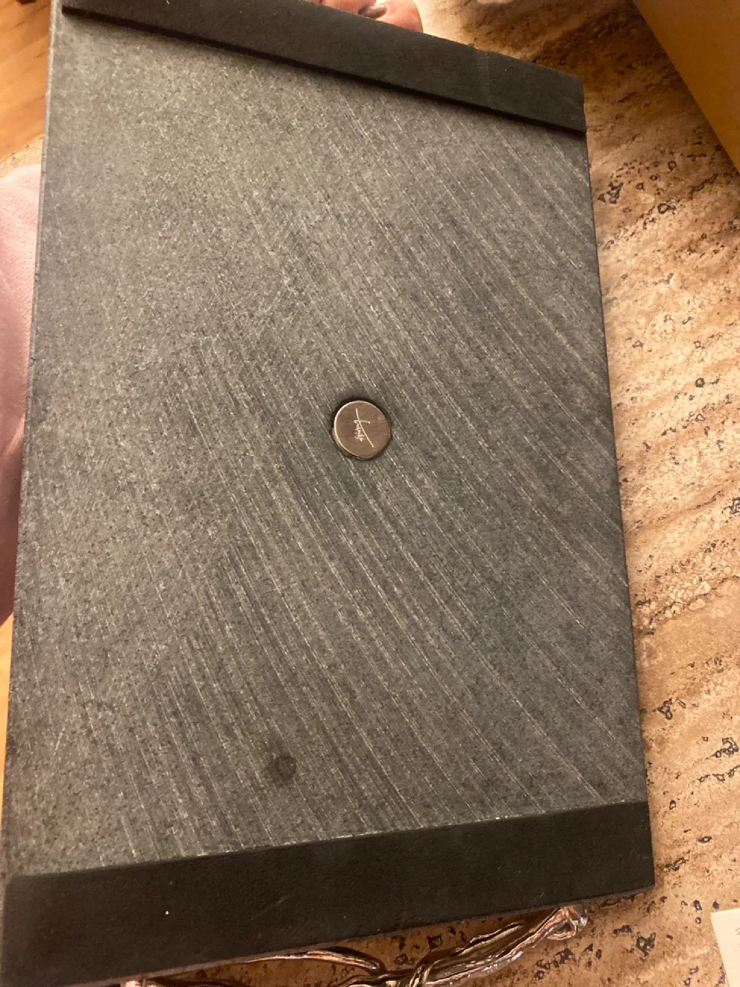 Michael Aram Black Orchid Cheese Board with Knife image indicator(3)