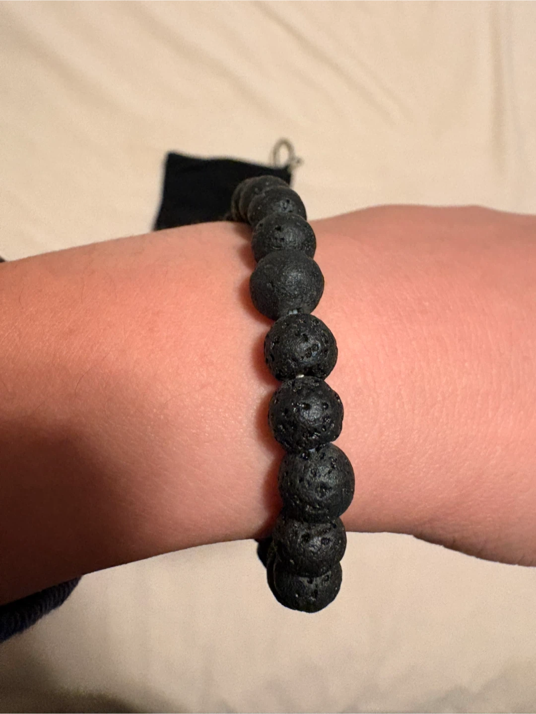 Black Beaded Bracelets - Lava & Obsidian - photo 4
