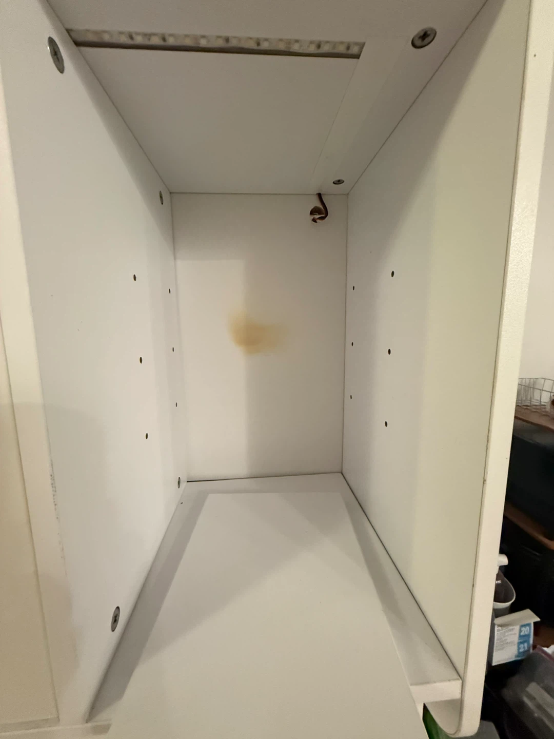 White Hutch Cabinet with Glass Doors - photo 3