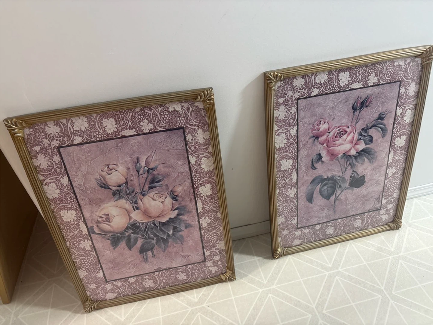 Framed Floral Wall Art - Set of 2