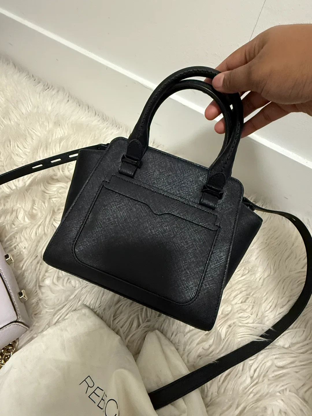 Rebecca Minkoff Black & Lilac Crossbody Bags image indicator(3)