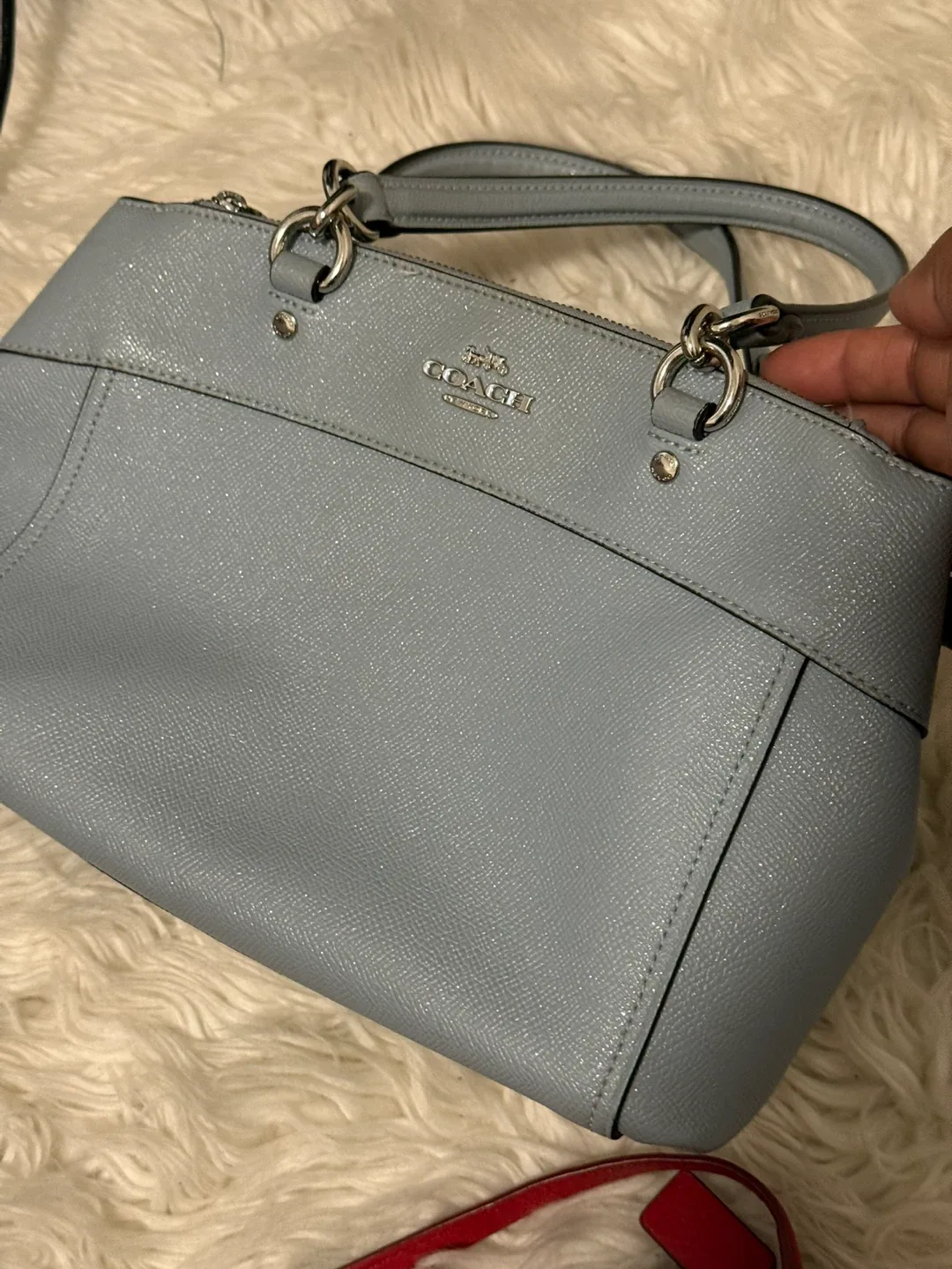 Coach Red Crossbody & Blue Tote Bag image indicator(4)