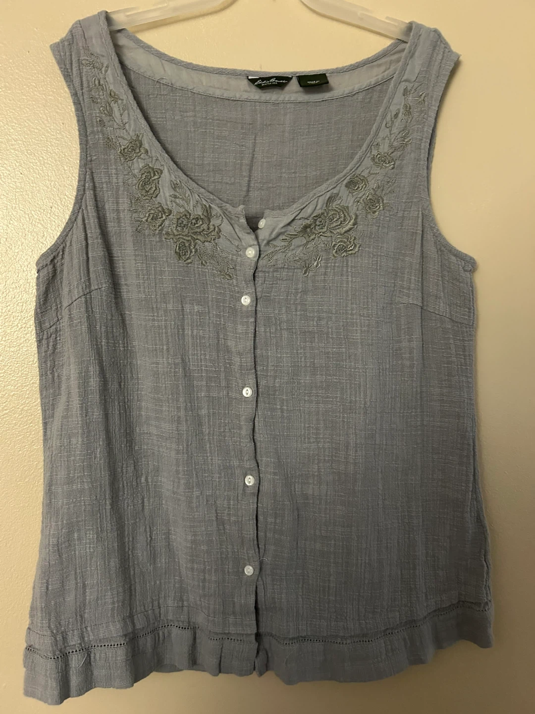 Grey Eddie Bauer Women's Medium Top